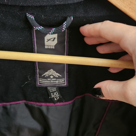 Orage ski/snowboard jacket, deep purple - Picture 2 of 10